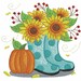 Happy Fall Machine Embroidery Designs Instant Download 4x4 5x5 Hoop 10 ...