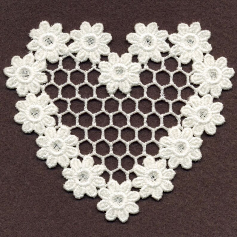 FSL Sweet Hearts Free Standing Lace Valentine Love Ornament Machine ...