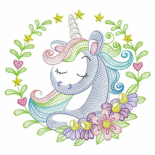 Unicorn Machine Embroidery Designs Pack Instant Download 5x5 Etsy
