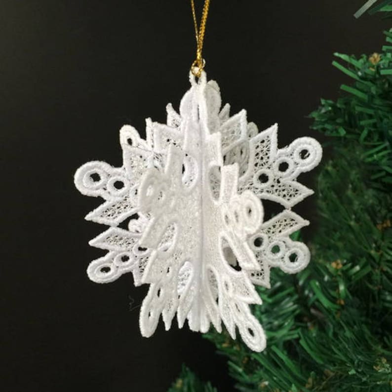 3d fsl snowflakes mmfcl standing lace machine embroidery  etsy 3d fsl snowflakes mmfcl standing lace machine embroidery  etsy