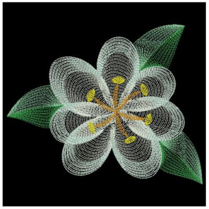 Blooming Garden Machine Embroidery Designs Pack Instant Etsy