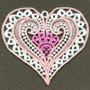 FSL Fancy Hearts Free Standing Lace Machine Embroidery Designs Instant ...