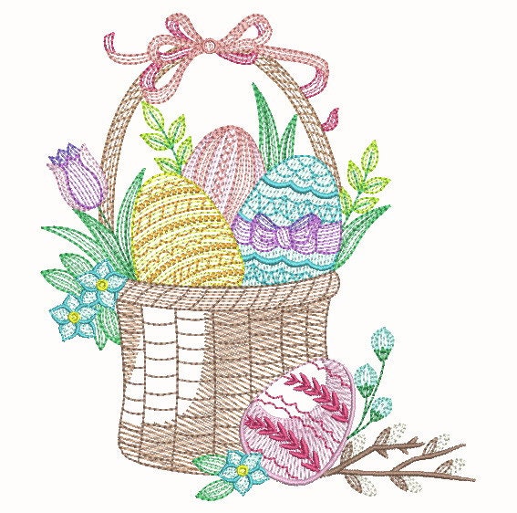 Happy Easter Machine Embroidery Designs Pack Instant Download 5x5 6x6 ...