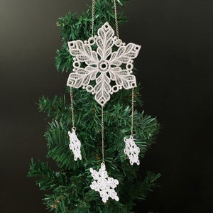 FSL Christmas Ornaments Free Standing Lace Machine Embroidery Designs Instant Download 4x4 hoop 16 designs APE2848