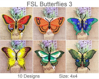 FSL Butterfly Free Standing Lace Machine Embroidery Designs Instant ...