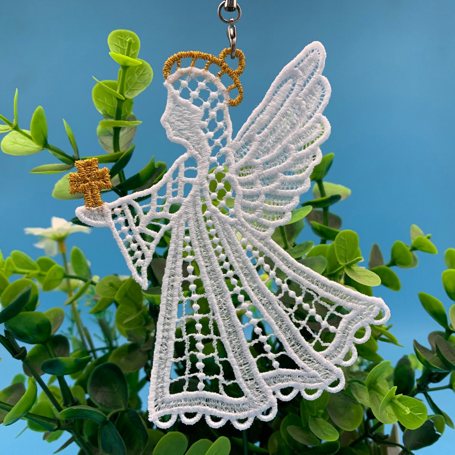FSL Golden Angels Free Standing Lace Christmas Machine Embroidery ...