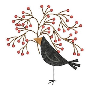 Folk Crows Vine Machine Embroidery Designs Pack Instant Download 4x4 ...