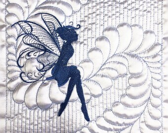 Trapunto Fairy Silhouettes Machine Embroidery Designs Pack Instant Download 6x6 8x8 10x10 hoop 12 designs SHE2661