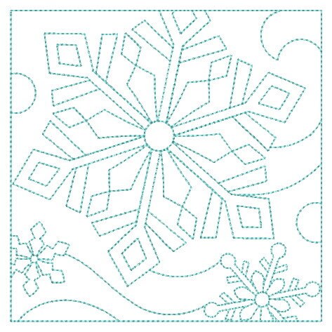 Redwork Snowflake Redwork Snowflake Quilts Machine Embroidery Designs Instant Download ...
