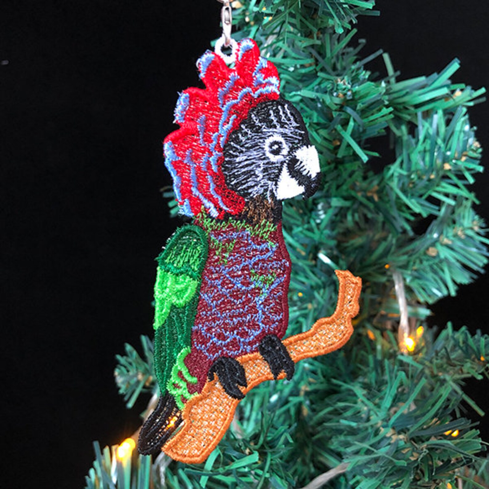 FSL Colorful Parrot Free Standing Lace Machine Embroidery - Etsy