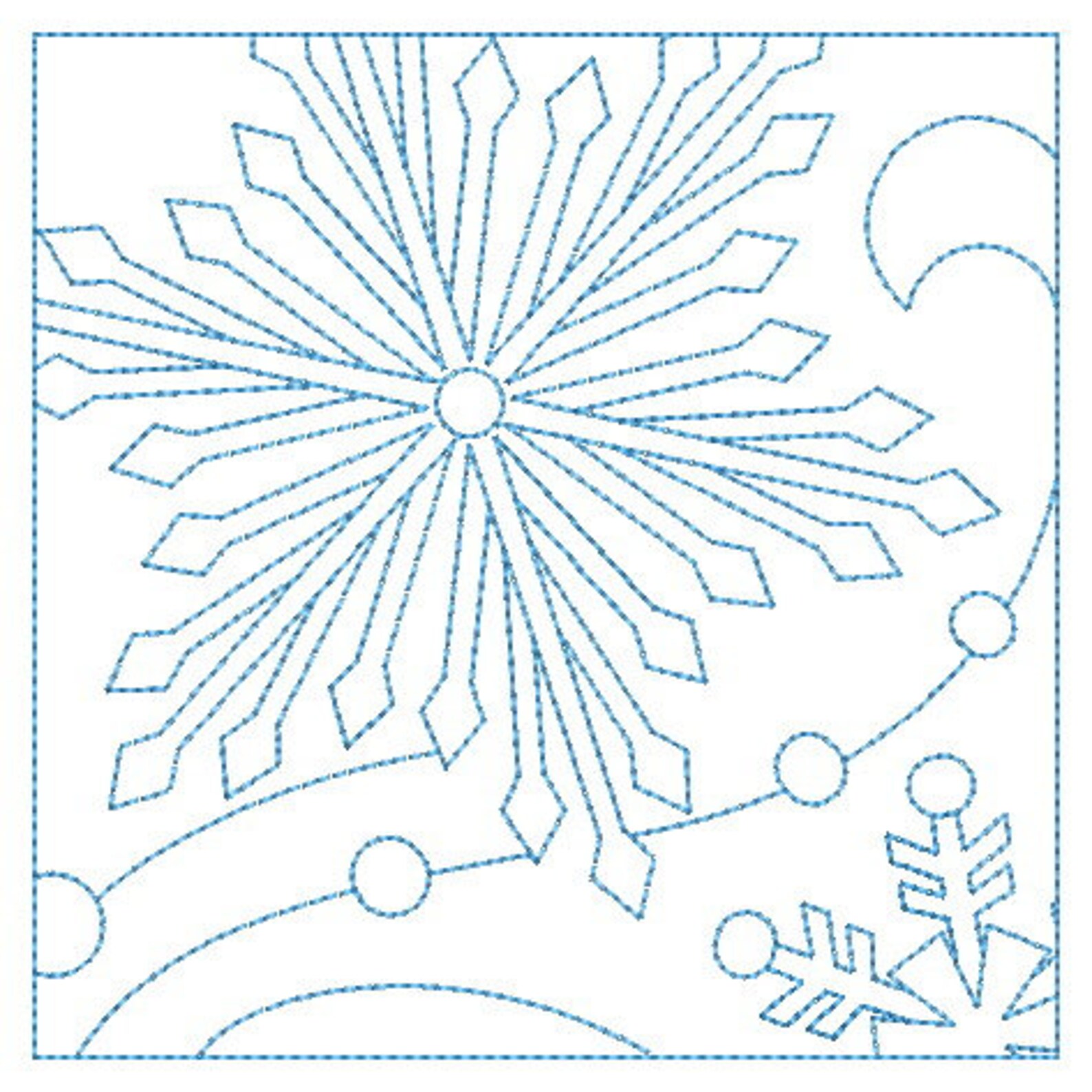 Redwork Snowflake Redwork Snowflake Quilts Machine Embroidery Designs Instant Download ...