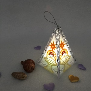 FSL Christmas Tea Lights Free Standing Lace Ornaments Machine Embroidery Designs Instant Download 4x4 hoop 5 designs APE2388