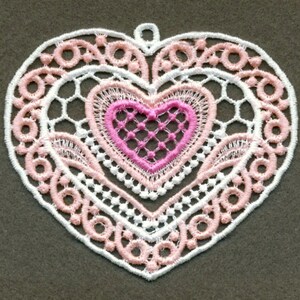 FSL Fancy Hearts Free Standing Lace Machine Embroidery Designs Instant ...
