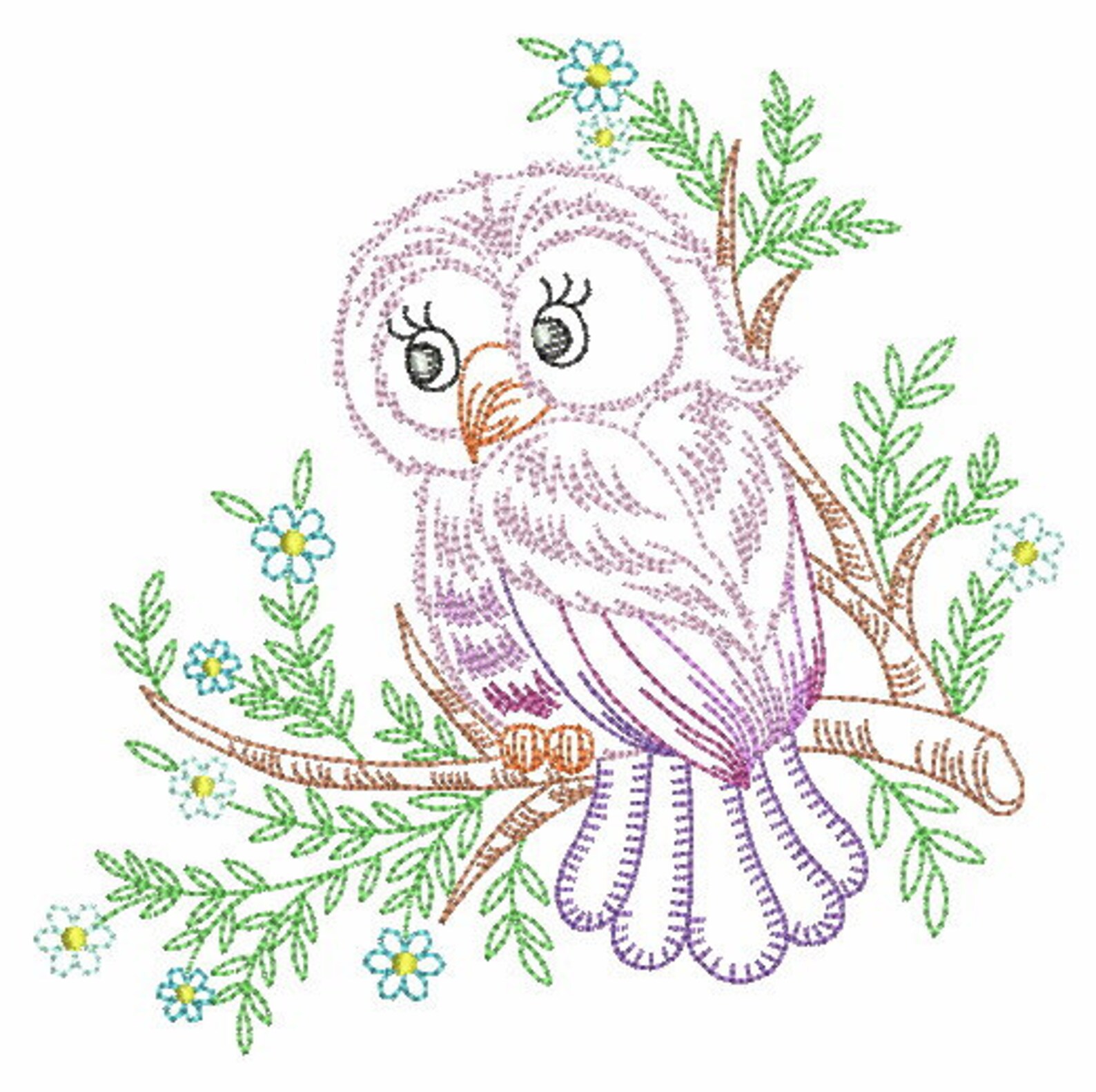 Vintage Owls Machine Embroidery Designs Pack Instant Download 5x5 6x6 ...