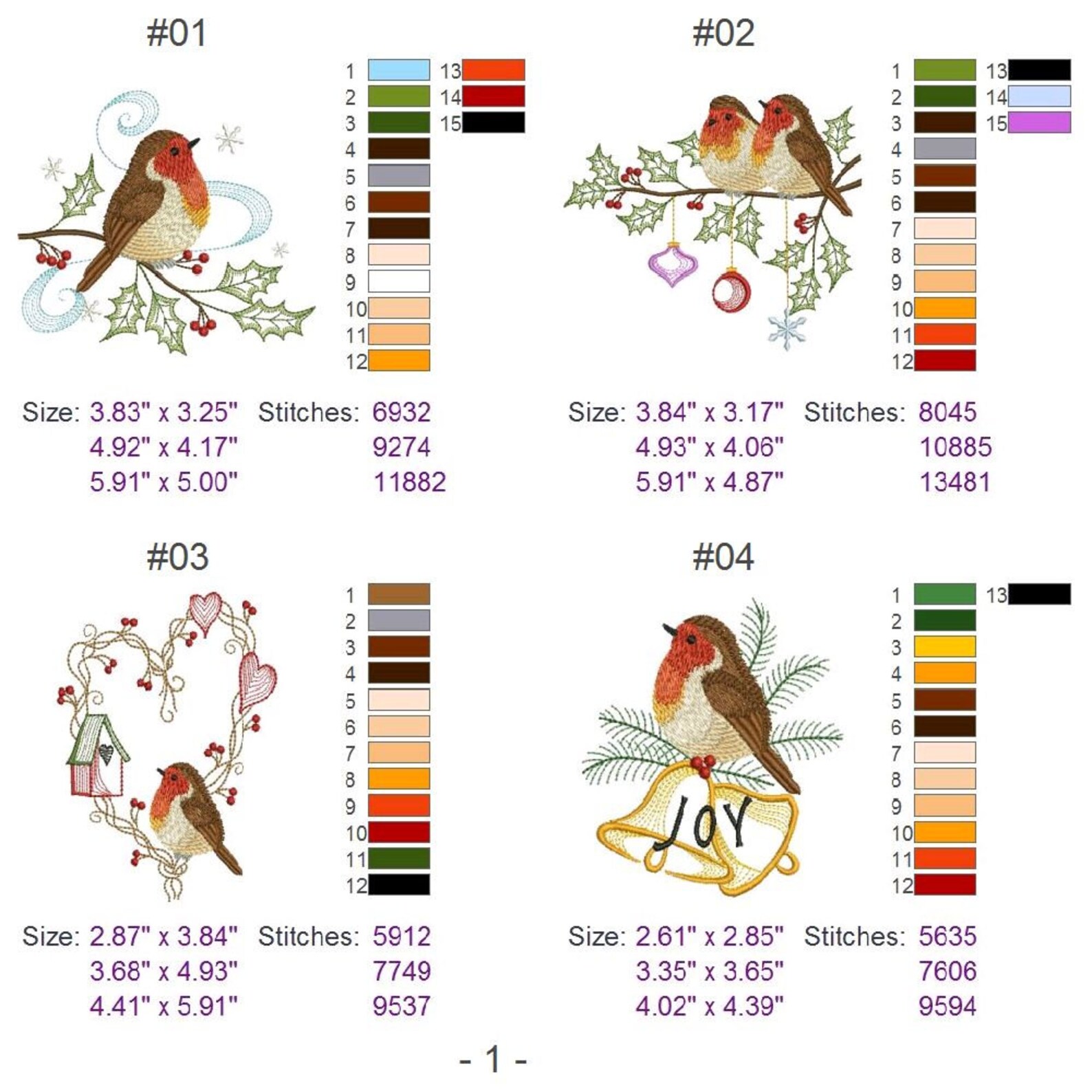 Christmas Robin Machine Embroidery Designs Instant Download Etsy