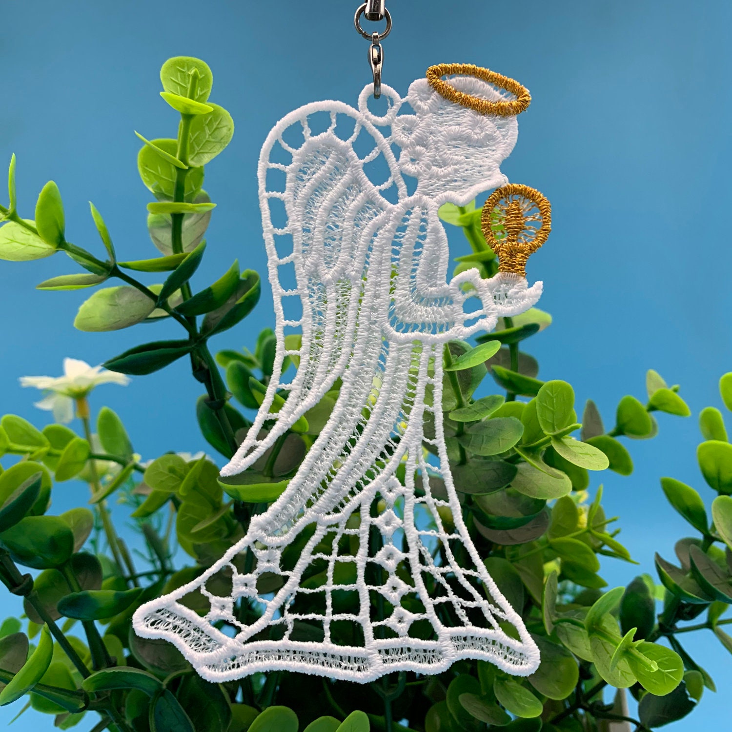 FSL Golden Angels Free Standing Lace Christmas Machine Embroidery ...