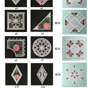 FSL Tea Doily Free Standing Lace Machine Embroidery Designs Instant ...