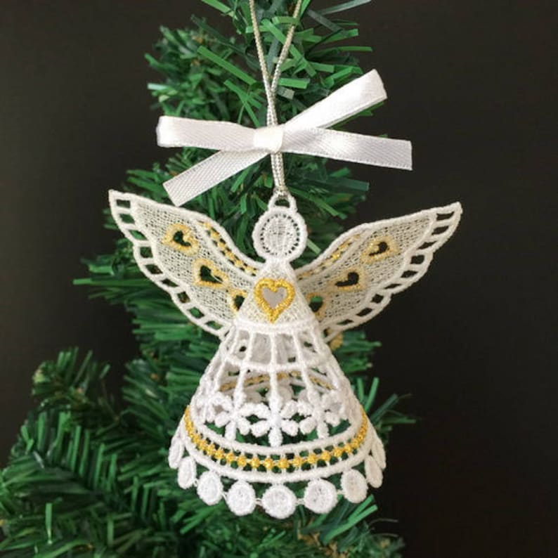 3D FSL Angels 2 Free Standing Lace Machine Embroidery