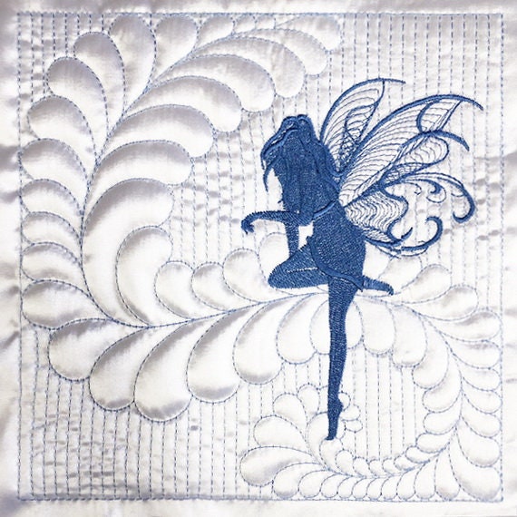 Trapunto Fairy Silhouettes Machine Embroidery Designs Pack