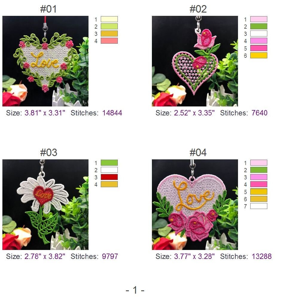 FSL Valentine Love Free Standing Lace Machine Embroidery Designs ...
