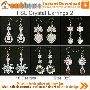 Crystal earrings design deals