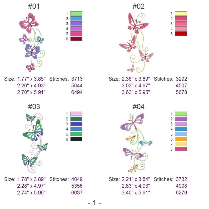 Spring Bugs in Flight Machine Embroidery Designs Instant Download 4x4 ...