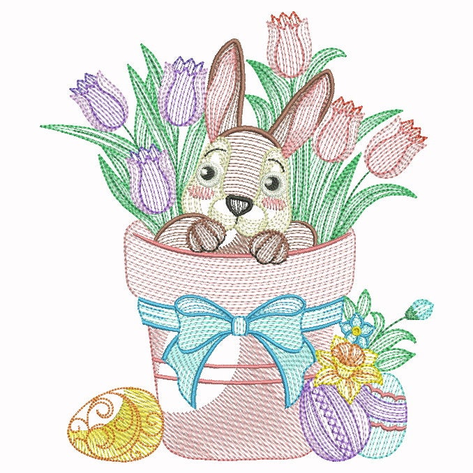 Happy Easter Machine Embroidery Designs Pack Instant Download 5x5 6x6 ...