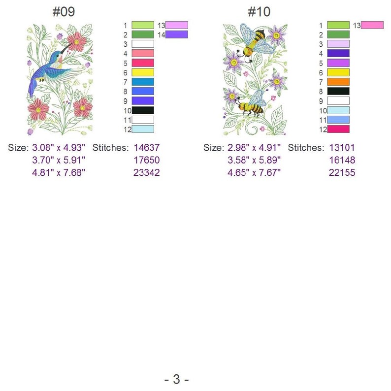 Spring Splendor Pack Machine Embroidery Designs Instant - Etsy