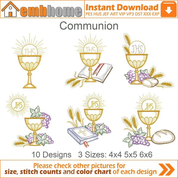 First Communion Embroidery - Etsy