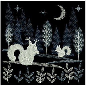 Image showcasing Winter Woodland Scene Machine Embroidery Designs Instant Download 4x4 ...