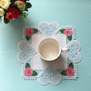 FSL Tea Doily Free Standing Lace Machine Embroidery Designs Instant Download 5x5 hoop 10 designs APE2664