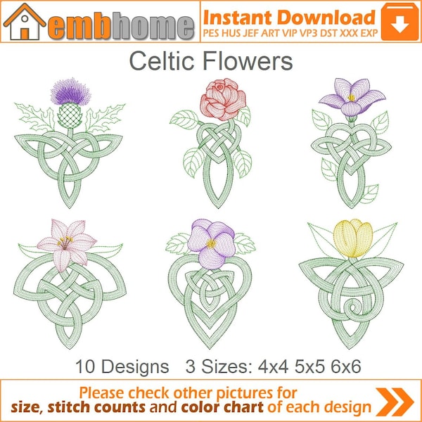 Celtic Flowers Etsy