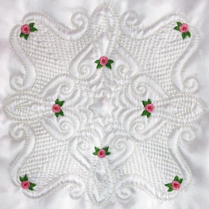 Trapunto Rose Quilt Block Machine Embroidery Designs Pack Instant Download 6x6 8x8 10x10 hoop 12 designs APE2618