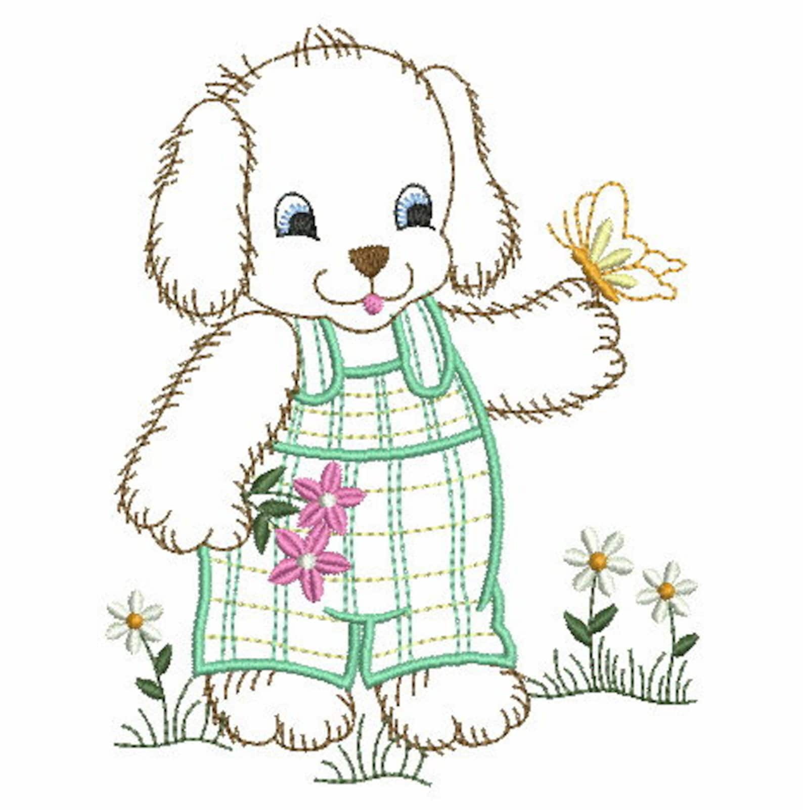 Vintage Baby Animals Machine Embroidery Designs Instant Etsy