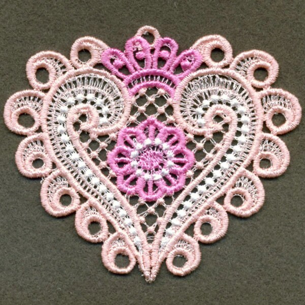 FSL Fancy Hearts Free Standing Lace Machine Embroidery Designs Instant ...