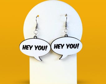 Speech bubble earrings - let your ears speak your mind