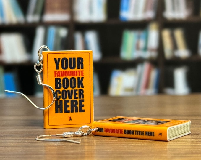 Custom book earrings (pair) - a bookish gift for authors and readers