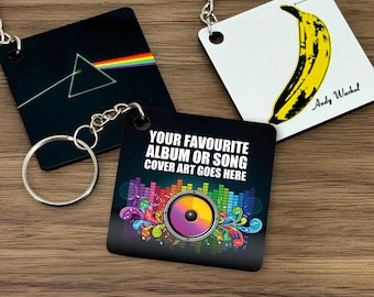 Your favourite album on a keyring! A personalised gift for a music lover
