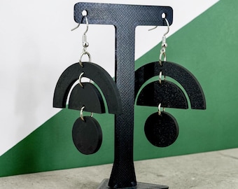 Art deco style earrings - statement jewellery for mid-century modern fans