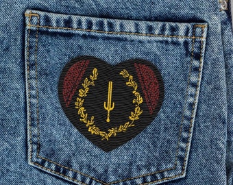Black Heritage-patch, Soulaan-vlag, Black Pride-patch, Soulaan Pride, Black Power-vlag, afrocentrisch borduurwerk, afrocentrisch borduurwerk