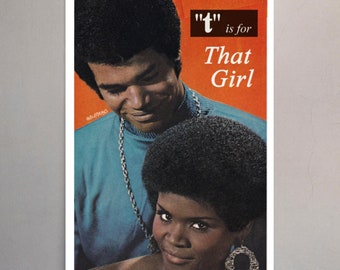 70s AD, Afro Alphabet, Encourage Yourself, Black Ephemera, Maximalist Home, Black Hair Graphic, Unapologetically AfroSurreal Vintage Art