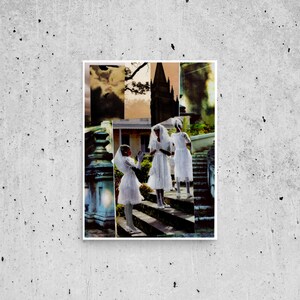 Church Girl, Afro Southern Gothic, Afro Latina Girls, Safe Space Art, Black Own Artwork, Black Renaissance Art Print, All Gods Children