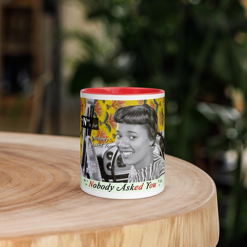 Nobody Asked You Mug, Afro Mug, Funny Office Mug, African American