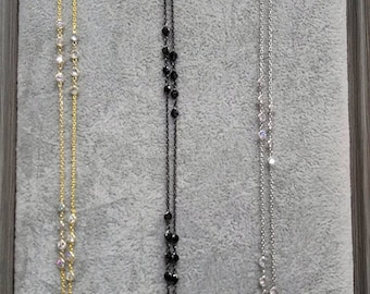Long necklace with stones