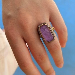 Handgemachter, byzantinischer Ring aus Sterlingsilber.