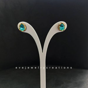 Hand made, oxidized sterling silver, Byzantine stud earrings.