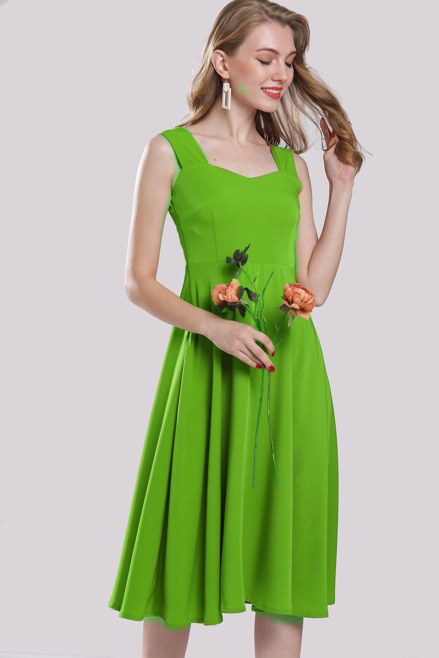 apple green chiffon dresses plus size maxi dress tunic evening Etsy