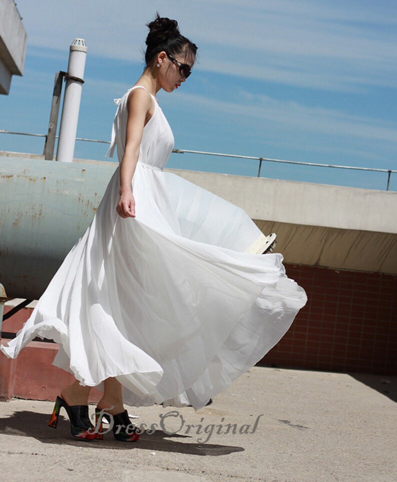 simple white summer dress