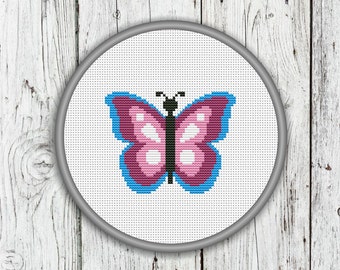 Butterfly Counted Cross Stitch Pattern - PDF, Instant Download