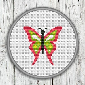 Butterfly Counted Cross Stitch Pattern - PDF, Instant Download